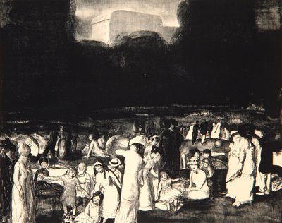 In the Park, Dark by George Wesley Bellows